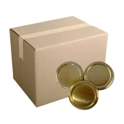 Carton couvercles pour pots T053 Or x 2000