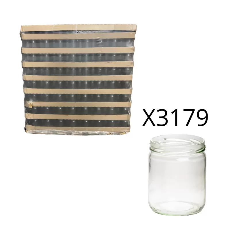 Palette Pot 250g T063 (228 ml) en verre- 3179