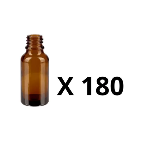 Pack de 180 - Flacon ambré 20 ml