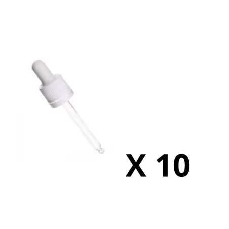 Pack de 10 - Pipette compte-goutte DIN 18