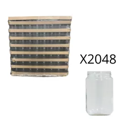 Palette Pot 500G (378 ML) T063 en verre - 2048