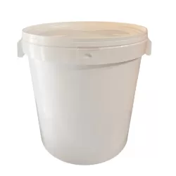 Seau alimentaire plastique 30 Litres avec couvercle