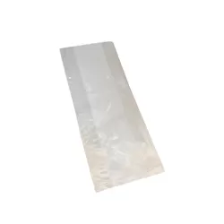 100 sachets transparents avec soufflet 80 X 200 mm
