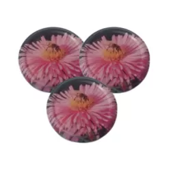 Capsules T063 Abeille Fleur Noires x12 | Couvercles Décoratifs Miel Confiture | Aux Abeilles Alpines
