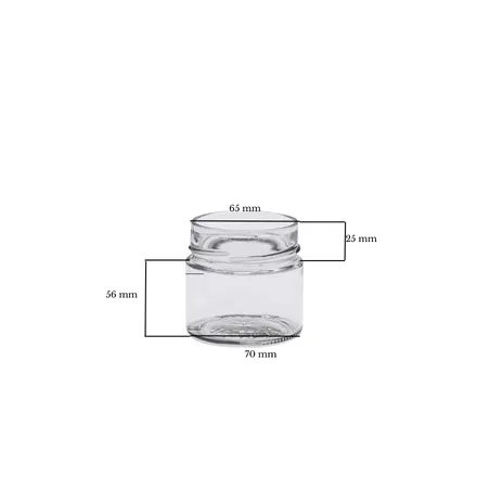 Pot en verre 250g (212 ml) DEEP T070