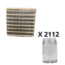 Pot en verre 500 Gr Deep T070 pour miel ou préparations culinaires.