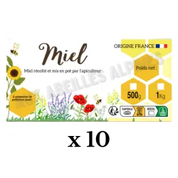 Etiquettes miel