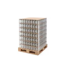 Palette de pots à confiture vides en verre à facettes 324 ml TO82