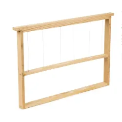 Cadre à mâle en bois pour ruche Dadant, idéal pour le piégeage du varroa.