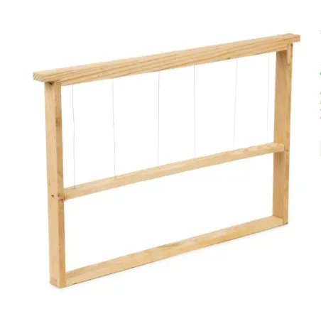 Cadre à mâle en bois pour ruche Dadant, idéal pour le piégeage du varroa.