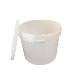 Seau alimentaire plastique 3 L avec couvercle