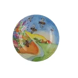 Capsules T082 abeilles paysage fleurs, fermeture twist-off pour pots miel