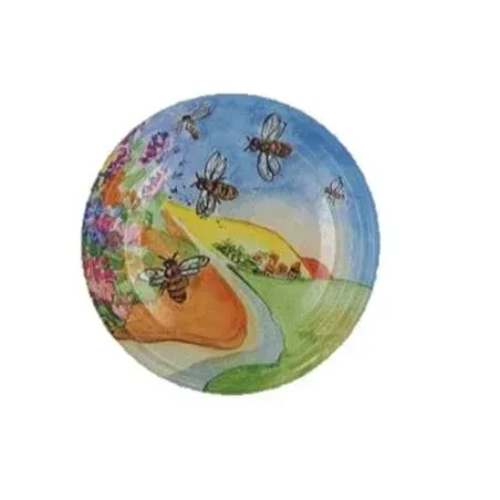 Capsules T082 abeilles paysage fleurs, fermeture twist-off pour pots miel