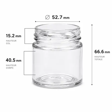 pot en verre design pour vos confitures ou vos pâtes à tartiner