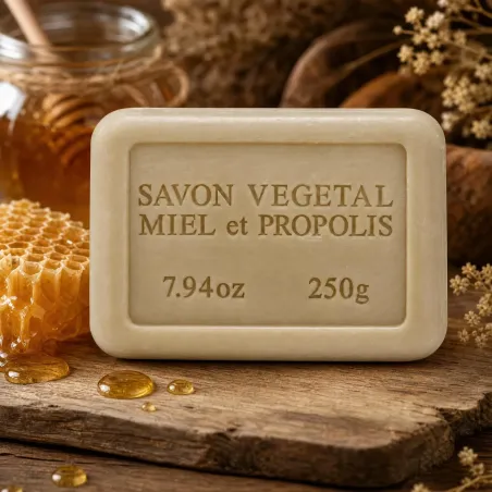 Savon au Miel & Propolis 250 g – Savon naturel hydratant et apaisant pour la peau
