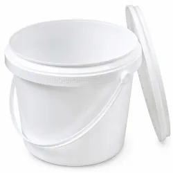 Seau plastique alimentaire 5 litres et son couvercle