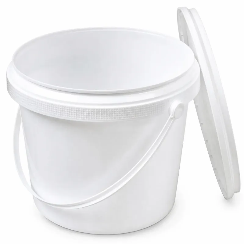 Seau alimentaire plastique 5 litres avec couvercle