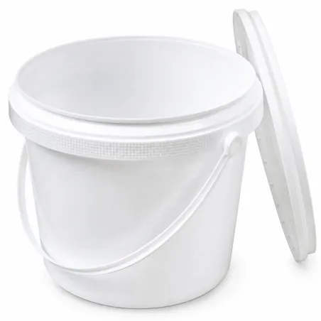 Seau plastique alimentaire 5 litres et son couvercle