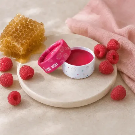 Baume à lèvres teinté bio Miel & Fraise – Cosmos Organic